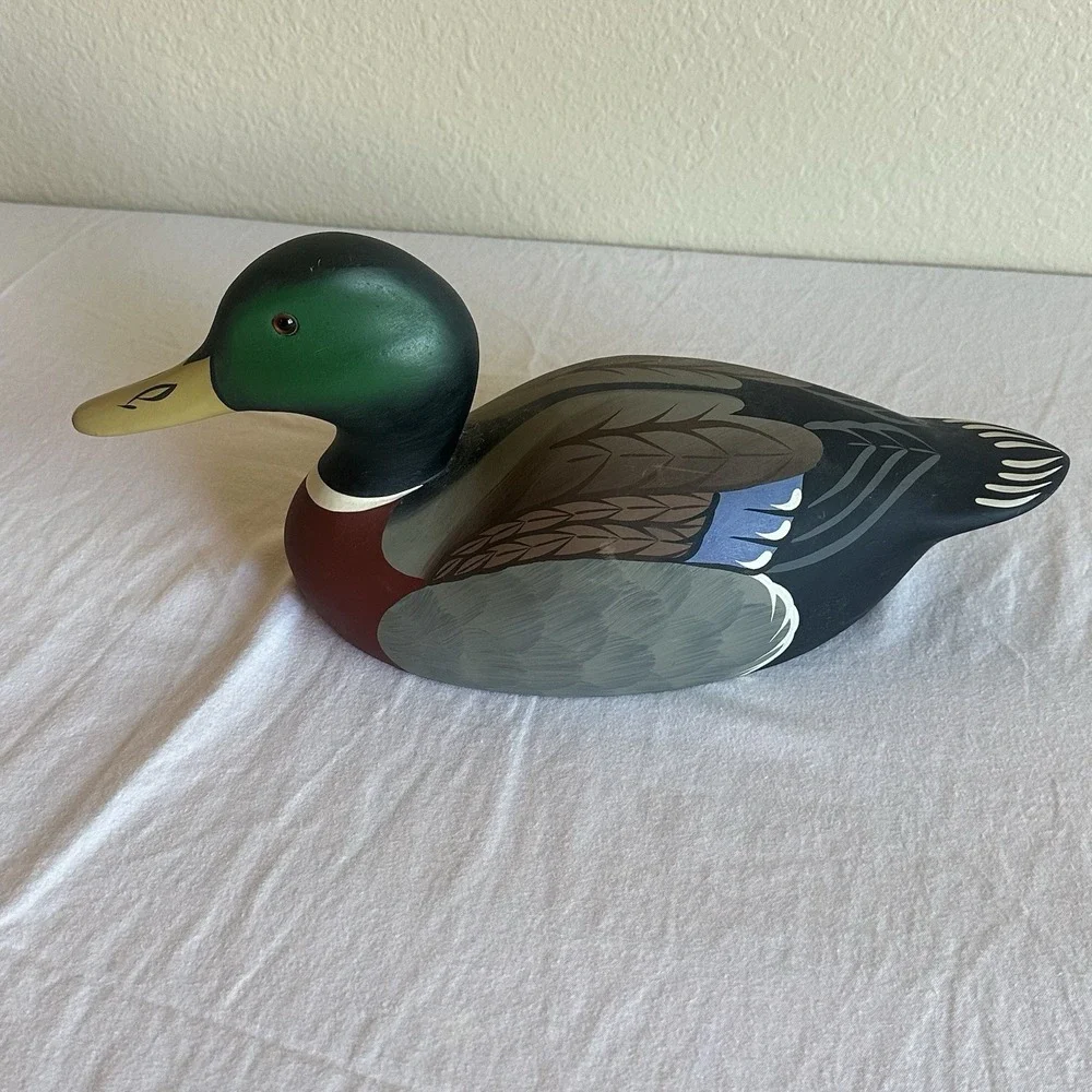 Vintage Hornick Bros Stoney Point Widgeon Duck Decoy Signed Raymond Hornick 1981